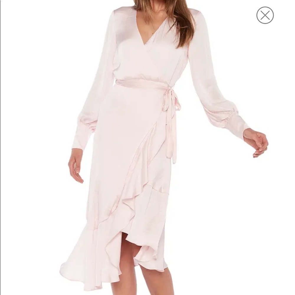 Bardot Sofie Asymmetrical Long Sleeve Dress